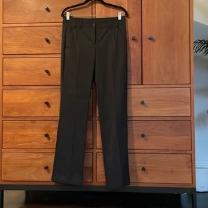 Theory charcoal gray, wide leg/trouser pants. Size 4. Made in USA.